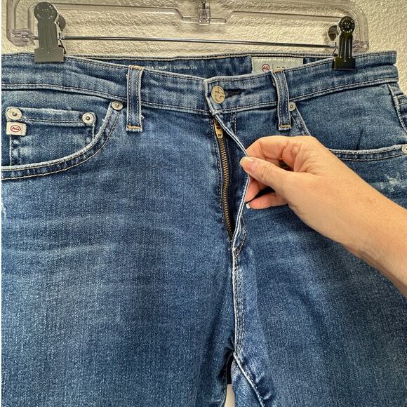 AG-ED Adriano Medium Light Wash Prima Crop Cigarette Leg Jeans 30 - Picture 6 of 16